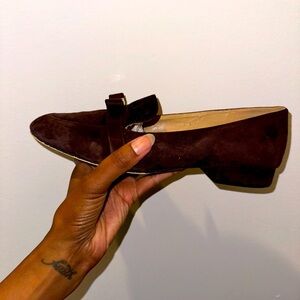 Michael Kors suede coffee brown loafers